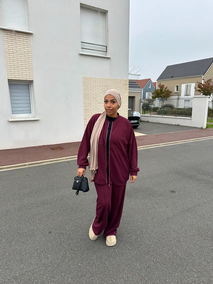 Ensemble jogging Sou Sisters bordeaux