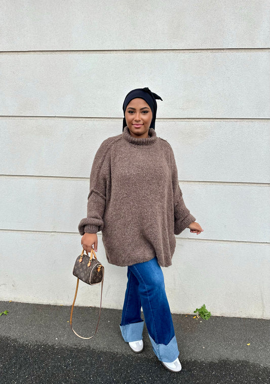 Pull long lena taupe