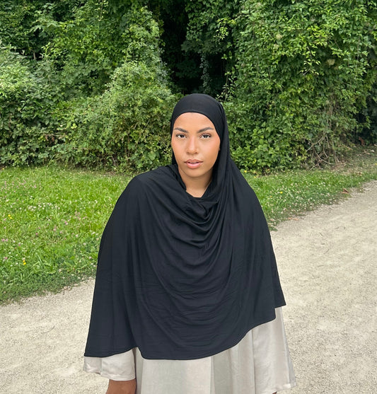 Hijab modal long noir