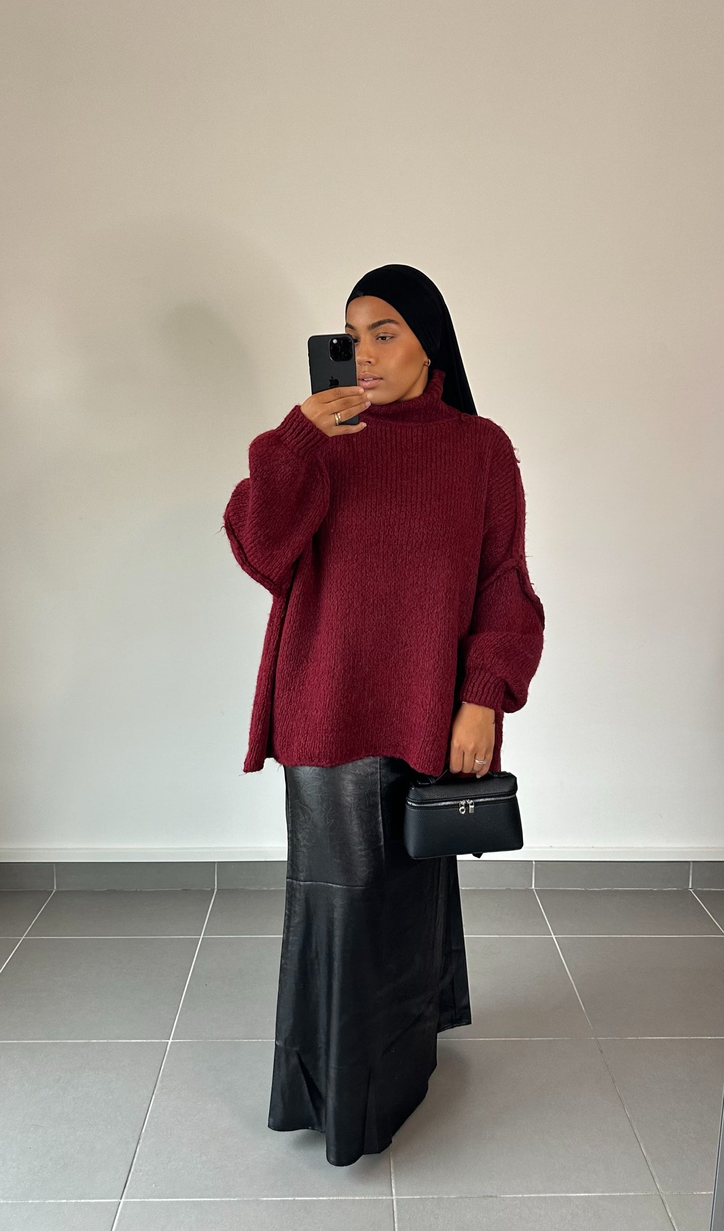 Pull lena bordeaux