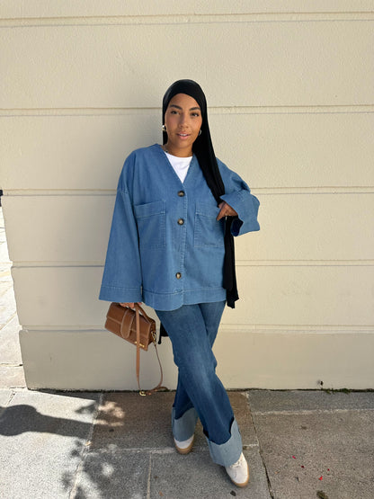 Chemisier jean oversize